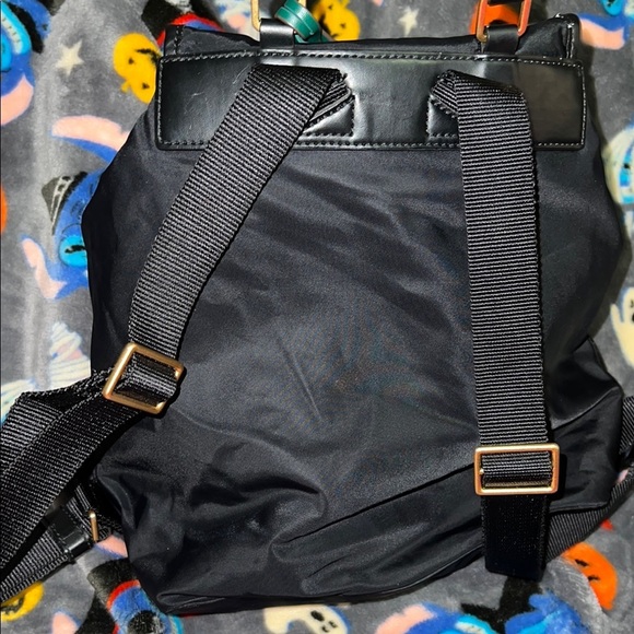 Tory Burch Black Backpack with Gold Accents - Picture 8 of 9